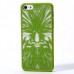 iPhone SE 5 5s - Carved Face Pattern Matte PC Hard Protective Cover Case - Green